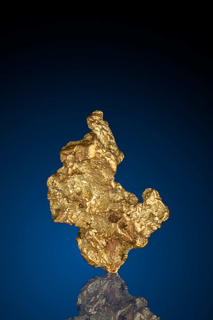 (image for) Bold and Jagged Natural Gold Nugget - CA - 1.25 grams